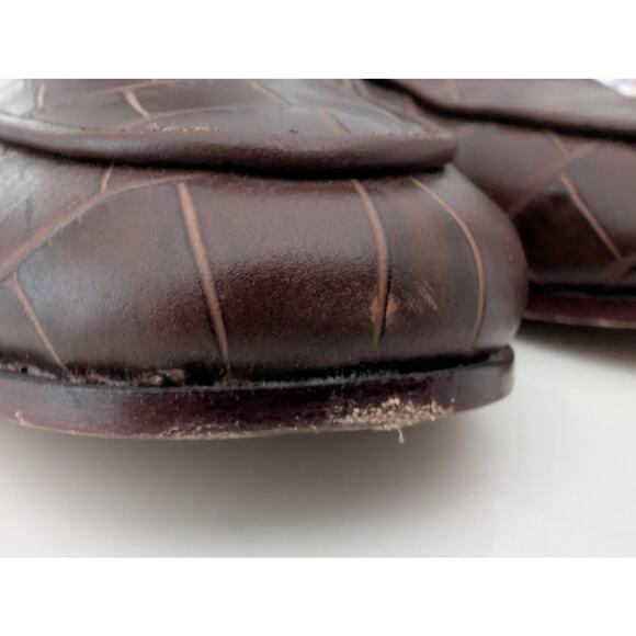 J. McLaughlin Leather Georgina Crocodile Mules - Size 8 - Picture 8 of 10